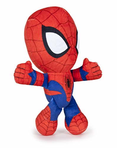 Spiderman Spiderman-71301 Spider-Man Peluche, 19 cm, Multicolor, (Famosa 760015038)