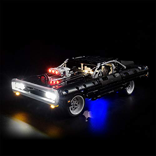 Spieland Juego de luces compatibles con Lego 42111 Technic Doms Dodge Charger, mando a distancia