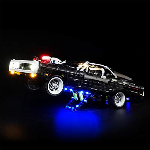 Spieland Juego de luces compatibles con Lego 42111 Technic Doms Dodge Charger, mando a distancia