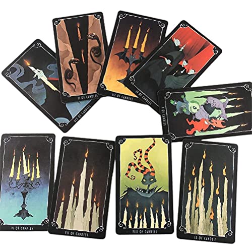 spier Cartas de Tarot, Mini portátil de 48/78 Cartas, baraja de Cartas de Tarot, Juego de adivinación para Principiantes y Jugadores Profesionales