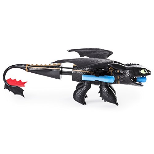 Spin Master 6044144 – Dreamworks Dragons – Dragon Blaster – sin dientes/Toothless, 1 unidad [modelo surtido]