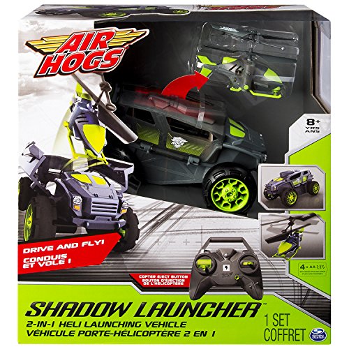 Spin Master Air Hogs Shadow Launcher Remote Controlled Car & Helicopter - Juguetes de Control Remoto (AA, 1,5 V, 279,4 mm, 134,6 mm, 304,8 mm, 1,23 kg)