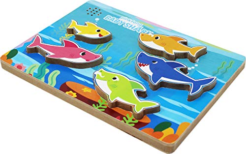 Spin Master Pinkfong Baby Shark Chunky Wood Sound Puzzle, Multicolor (6054918)