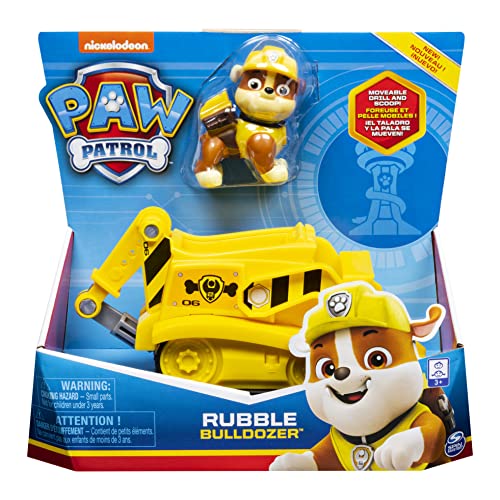 SpinMaster Patrulla Canina - estatuilla + vehículo Ruben el Buldozer