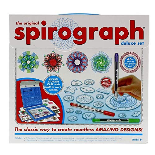 SPIROGRAPH 4123 Deluxe Kit. Herramienta para Dibujo geométrico. Incluye más de 45 Accesorios. A Partir de 8 años. Ref. 41236 (Fábrica de Juguetes 41236.0)