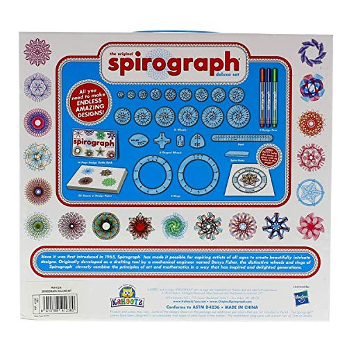 SPIROGRAPH 4123 Deluxe Kit. Herramienta para Dibujo geométrico. Incluye más de 45 Accesorios. A Partir de 8 años. Ref. 41236 (Fábrica de Juguetes 41236.0)