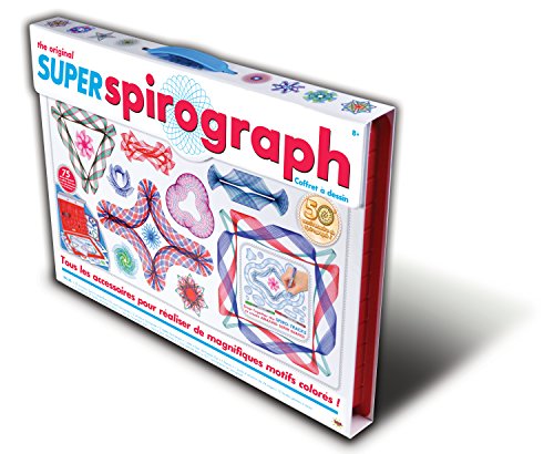 SPIROGRAPH – Super Kit – Contiene más de 75 piezas, de las cuales 1 sorpresa