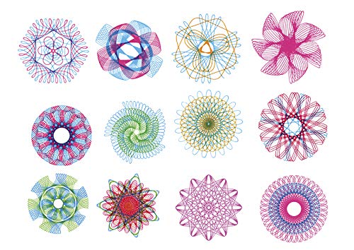 SPIROGRAPH Super Kit geométrico. Incluye 75 Accesorios, rotuladores y Papel de diseño. A Partir de 8 años. Ref. 41237 (Fábrica de Juguetes 41237.0)