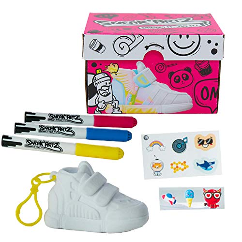 Splash Toys- SNEAK'ARTZ SHOEBOX Fuschia – Juego de Zapatillas – para niños a Partir de 5 años, Color Fucsia (Splashtoys 32231)