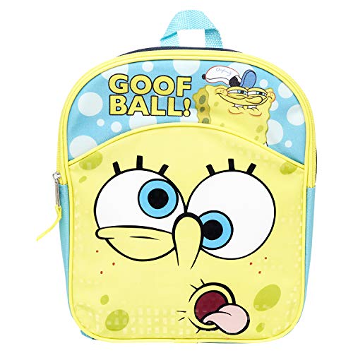 Spongebob Squarepants Backpack Combo Set - Spongebob Squarepants Boys 3 Piece Mini Backpack Set - Backpack, Water Bottle and Carabina (Spongebob Mini)