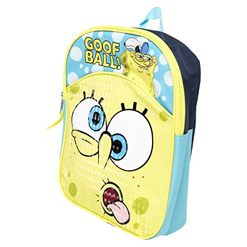 Spongebob Squarepants Backpack Combo Set - Spongebob Squarepants Boys 3 Piece Mini Backpack Set - Backpack, Water Bottle and Carabina (Spongebob Mini)