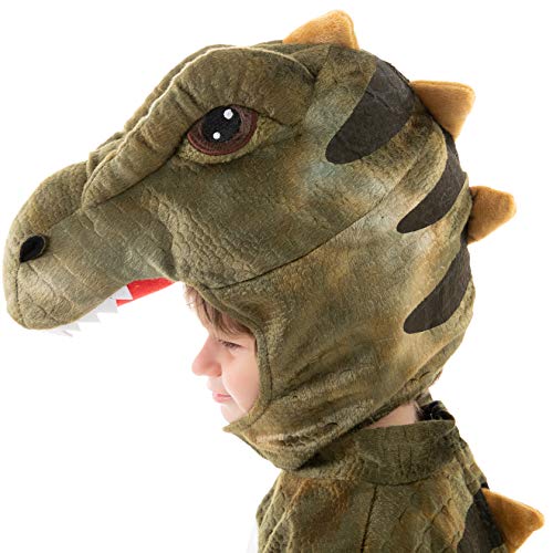 Spooktacular Creations Child Unisex T-rex Realistic Dinosaur Costume for Halloween Child Dinosaur Dress Up Party, Role Play and Cosplay (Toddler( 3- 4yrs ))