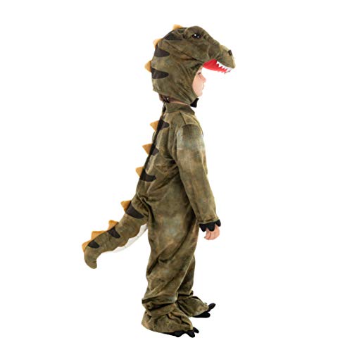 Spooktacular Creations Child Unisex T-rex Realistic Dinosaur Costume for Halloween Child Dinosaur Dress Up Party, Role Play and Cosplay (Toddler( 3- 4yrs ))