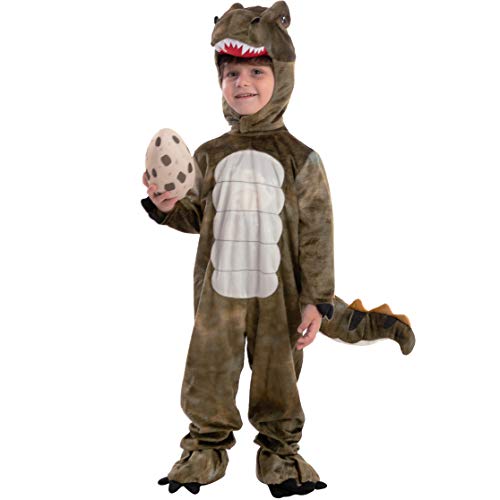 Spooktacular Creations Child Unisex T-rex Realistic Dinosaur Costume for Halloween Child Dinosaur Dress Up Party, Role Play and Cosplay (Toddler( 3- 4yrs ))