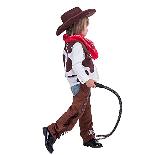 Spooktacular Creations Cowboy Costume Deluxe Set for Kids Halloween Party Dress Up,Role Play and Cosplay (Toddler( 3- 4yrs ))