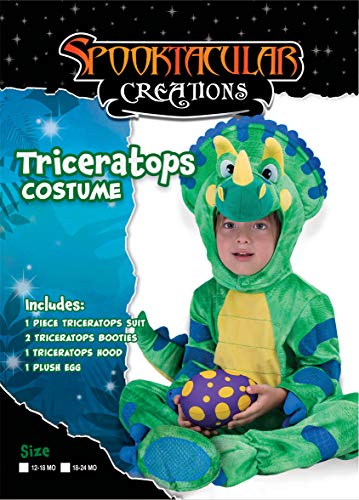 Spooktacular Creations Disfraz de dinosaurio Triceratops para bebé (18-24 months)