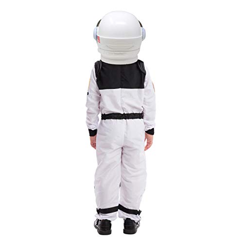 Spooktacular Creations Disfraz de piloto de Astronauta de la NASA con Casco de Visera móvil para niños (Large)