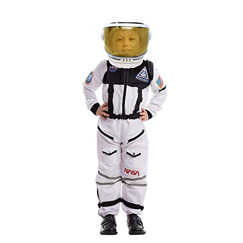 Spooktacular Creations Disfraz de piloto de Astronauta de la NASA con Casco de Visera móvil para niños (Toddler)