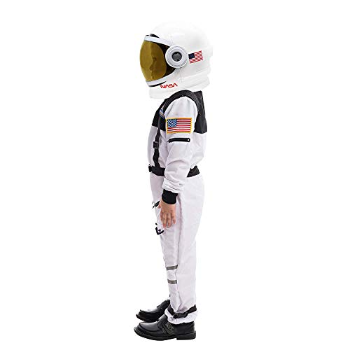 Spooktacular Creations Disfraz de piloto de Astronauta de la NASA con Casco de Visera móvil para niños (Toddler)