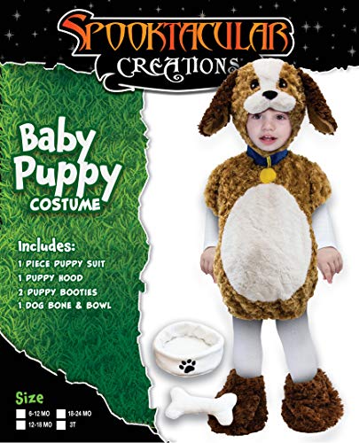 Spooktacular Creations Perrito del Traje de bebé (12-18 Meses) Brown