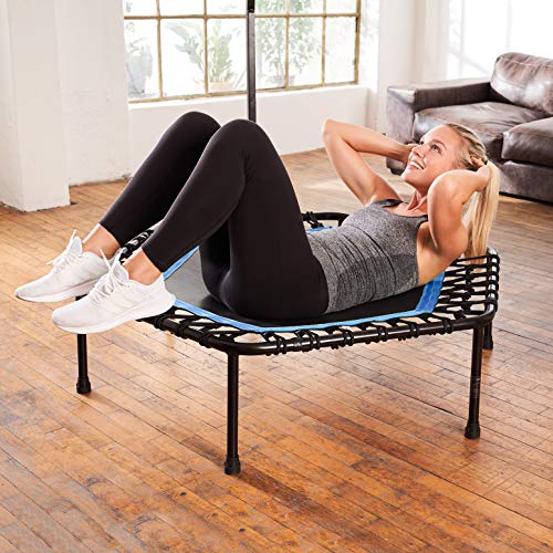 SportPlus Trampolín Fitness con Mango Regulable – Cama Elástica para Adultos