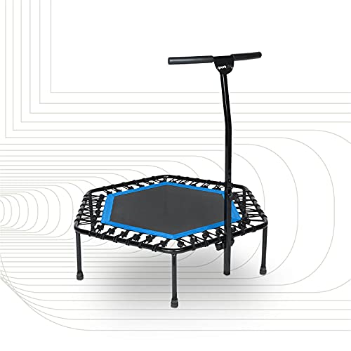 SportPlus Trampolín Fitness con Mango Regulable – Cama Elástica para Adultos