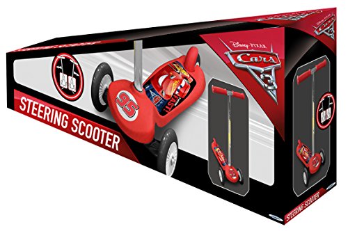 Stamp Cars 3 Steering Scooter, Niños, Rojo, 2+