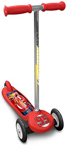 Stamp Cars 3 Steering Scooter, Niños, Rojo, 2+