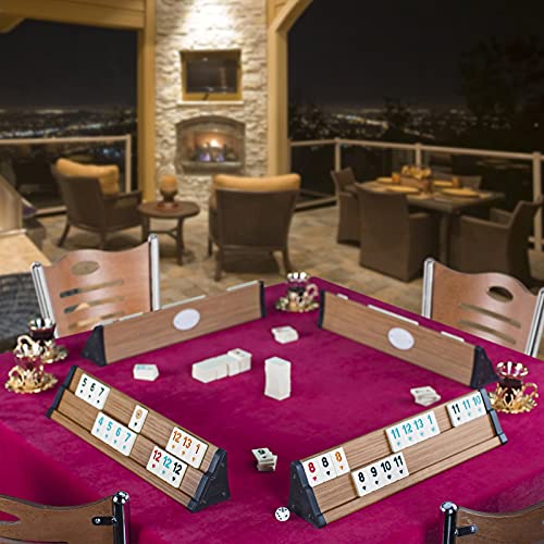 Star AHSAP Okey - Juego de rummy de madera con piedras de melamina