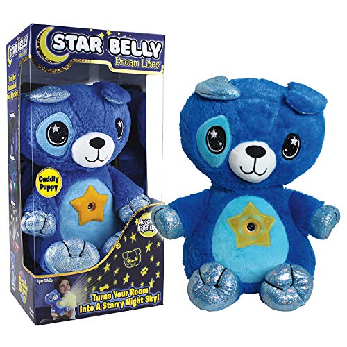 Star Belly Dream Lites Peluche Cachorro Que proyecta un Cielo de Estrellas de Colores en la habitación