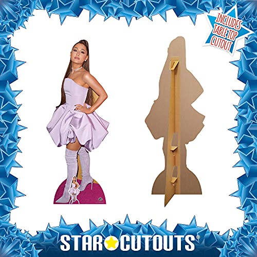 STAR CUTOUTS-Ariana Grande-Figura de cartón (tamaño real), diseño de cantante americano, altura de 163 cm, incluye soporte de escritorio, multicolor, (CS780)