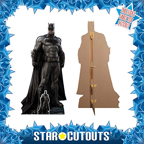 Star Cutouts Ltd oficiales de Warner Brothers Star de cartón de tamaño vivo para fiestas de superhéroes y coleccionistas, 193 cm de altura con mini recorte de mesa gratis, multicolor (SC1291)