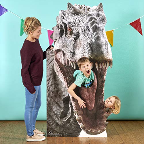 Star Cutouts Ltd SC1281 - Soporte Oficial de Dinosaurios de Jurassic World Indominus Rex (189 cm de Alto, Multicolor