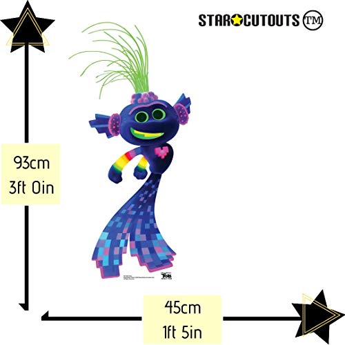 Star Cutouts Ltd- Star Cutouts SC1496 Trolex Techno Cartón Standee/Standing/Recorte Altura 93 cm Ancho 45 cm, Multicolor