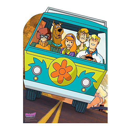 STAR CUTOUTS SC1357 Scooby Doo-Máquina misteriosa de cartón para Furgoneta, Ideal para Fiestas temáticas, Fans y Eventos de 134 cm de Alto, Multicolor