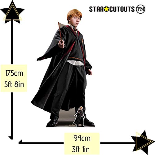 Star Cutouts SC1480 Bilius Hogwarts, Fiestas mágicas y Fans de Harry Potter Altura 175 cm, Ronald Weasley