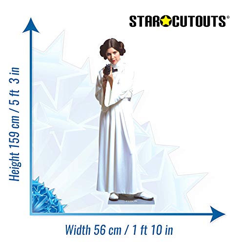 Star Cutouts STSC470 - Figura Gigante Cartón Leia Stars Wars, Talla única