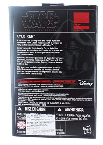 STAR WARS, 2015 The Black Series, Kylo REN [The Force Awakens] Exclusive Action Figure, 3.75 Inches