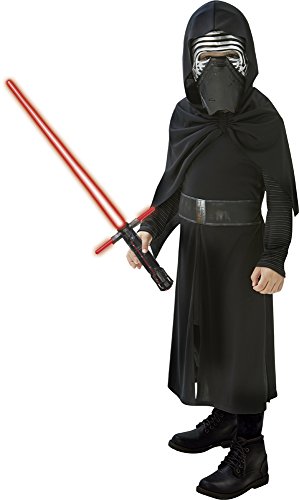 Star Wars - Disfraz de Kylo REN + Espada con Cruz para niños (Rubie'S 620514-L)