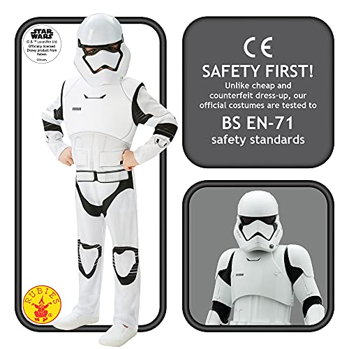 Star Wars - Disfraz de Stormtrooper, Episode 7, Deluxe, para niños (Rubie'S 620268-L)