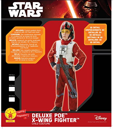 Star Wars - Disfraz de Xwing Fighter, Episode 7, Deluxe, para niños (Rubie'S 620266-XL)