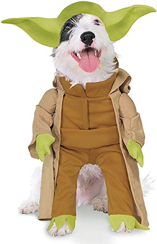 Star Wars - Disfraz Yoda Dlx para mascota, L (Rubie's Spain 887893-L)