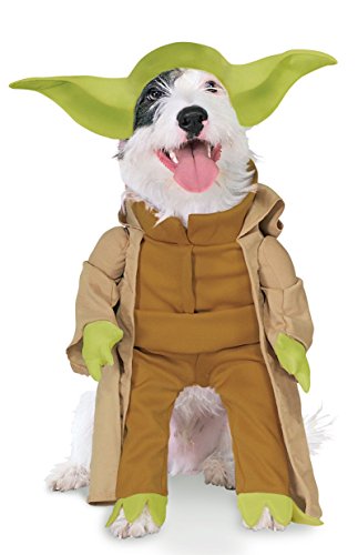 Star Wars - Disfraz Yoda Dlx para mascota, M (Rubie's Spain 887893-M)