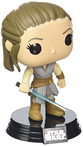 Star Wars - Figuara de vinilo: POP! Bobble: Star Wars: E8 TLJ: Rey