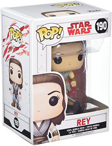 Star Wars - Figuara de vinilo: POP! Bobble: Star Wars: E8 TLJ: Rey