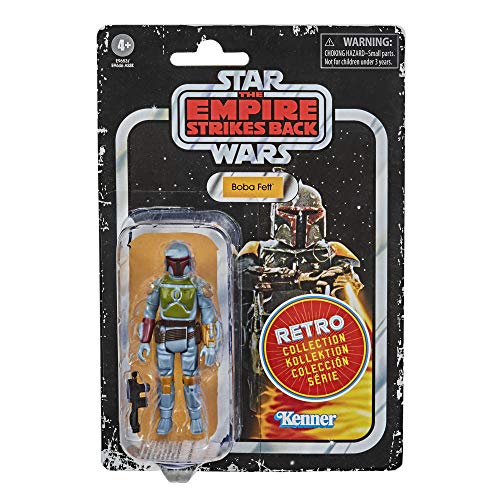 Star Wars- Figura de acción de Boba Fett The Empire Strikes Back, colección Retro, Juguetes para niños a Partir de 4 años (Hasbro E96535X6)