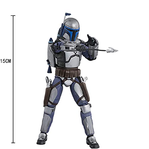 Star Wars Figuras De Anime 15cm Juntas Movibles Jango Fett Figuras Manga Colección Modelo Juguetes Regalos-Jango Fett