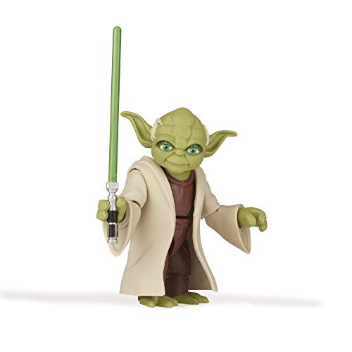 Star Wars Hasbro Episodio 9 - Galaxy of Adventures - El ascenso de Skywalker - Figura Yoda con sable de luz - 13 cm - Nuevo