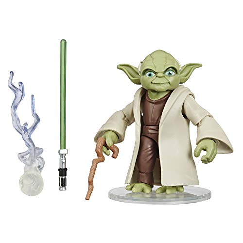 Star Wars Hasbro Episodio 9 - Galaxy of Adventures - El ascenso de Skywalker - Figura Yoda con sable de luz - 13 cm - Nuevo