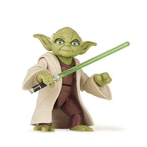 Star Wars Hasbro Episodio 9 - Galaxy of Adventures - El ascenso de Skywalker - Figura Yoda con sable de luz - 13 cm - Nuevo